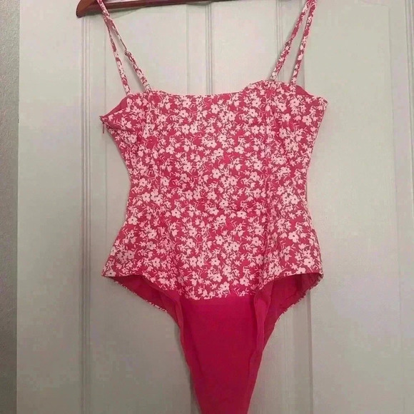 Zara Floral Corset Bodysuit Size Medium - Picture 4 of 4